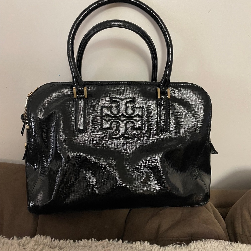 Tory Burch 3 zipper/pocket handbag